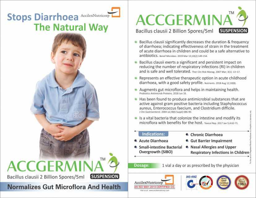 Accgermina - Effective Oral Anti-Diarrheal Probiotic Capsules